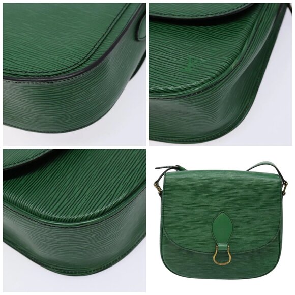 LOUIS VUITTON Epi Saint Cloud GM Shoulder Bag Green - Picture 9 of 15